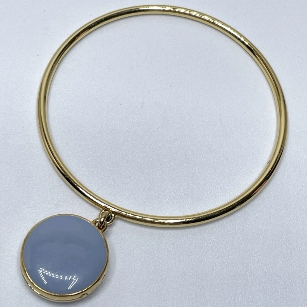 Gold Bangle Bracelet Locket